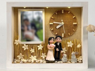 สั่งทำของขวัญวันแต่งงานน้องชาย ของขวัญแต่งงานน่ารักๆ ของขวัญแต่งงานเพื่อนสาว ใส่รูปและข้อความได้ : Marryday