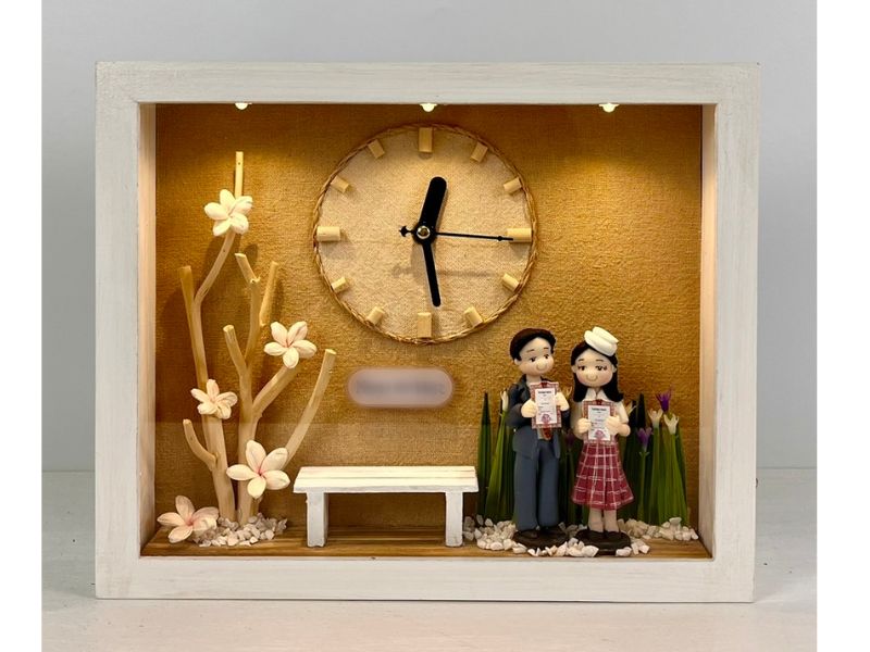 สั่งทำทำของขวัญวันแต่งงาน ของขวัญแต่งงานเพื่อน ใส่รูปและข้อความได้ : KHACUST-613
