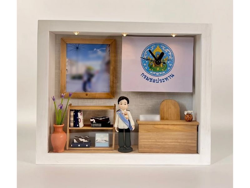 สั่งทำของขวัญให้ข้าราชการ ของขวัญเกษียณอายุราชการ ใส่รูปและข้อความได้ :KHACUST-693
